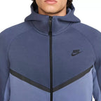 Veste De Survêtement Nike Tech Fleece Full Zip Hoodies - Bleu/ Bleu Marine
