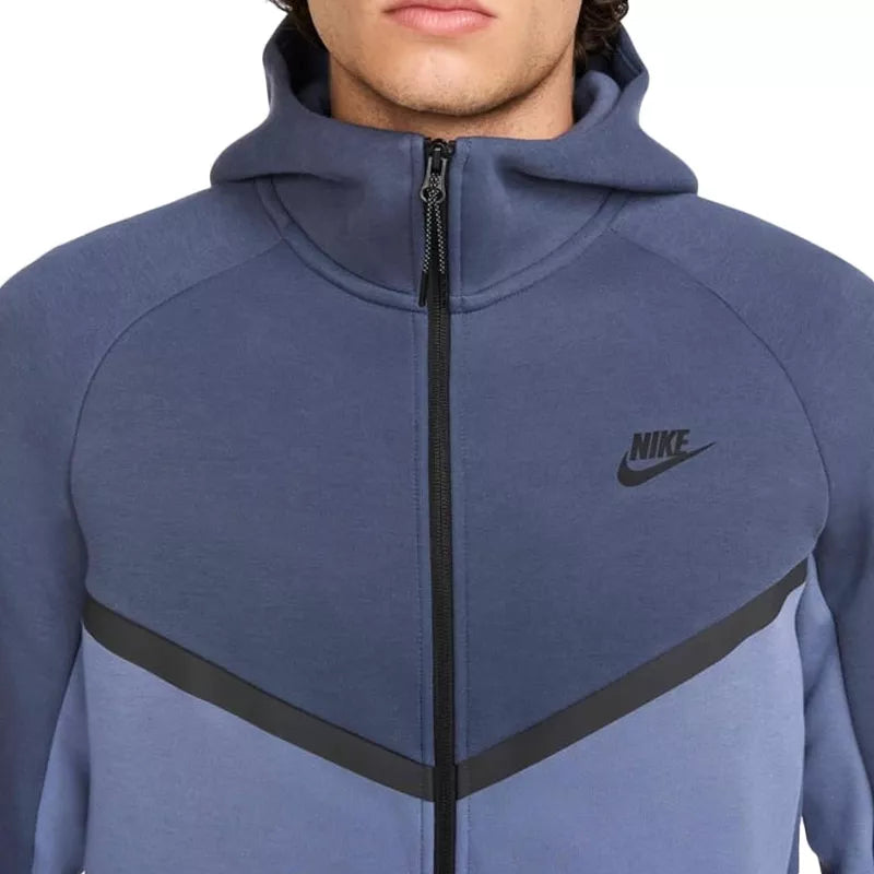 Veste De Survêtement Nike Tech Fleece Full Zip Hoodies - Bleu/ Bleu Marine