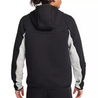 Nike Tech Fleece Full Zip Hoodie Track Jacket - Black and Grey