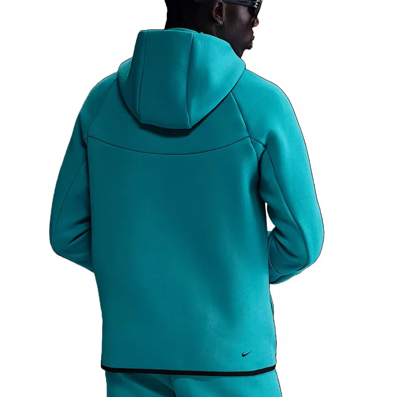 Veste De Survêtement Nike Tech Fleece Full Zip Hoodies - Turquoise, Noir