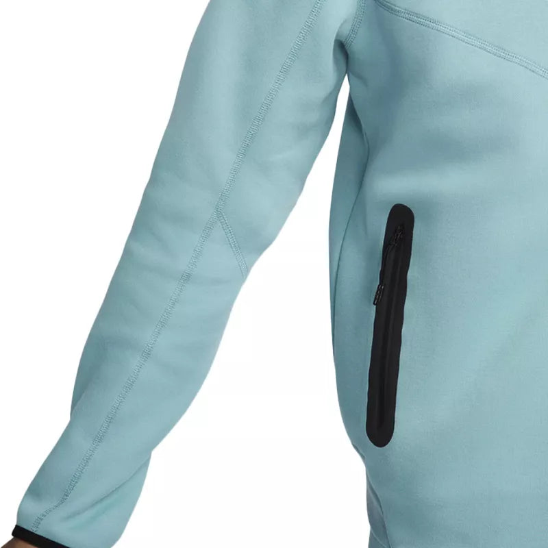 Veste De Survêtement Tech Fleece Full Zip - Bleu Ciel, Noir - Jacket Textile