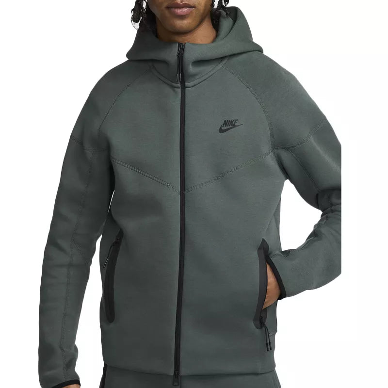 Veste De Survêtement Tech Fleece Full Zip - Vert/Noir - Jacket Textile