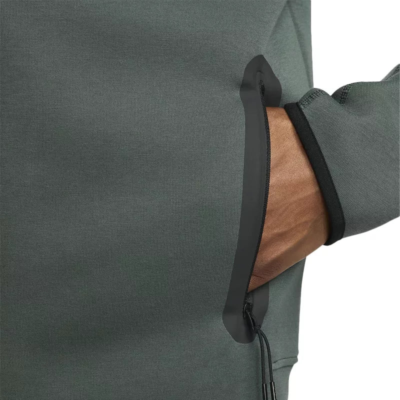 Veste De Survêtement Tech Fleece Full Zip - Vert/Noir - Jacket Textile