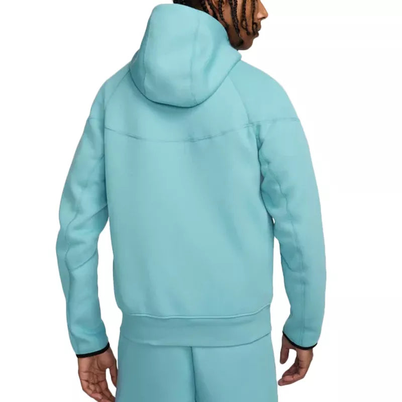 Veste De Survêtement Tech Fleece Full Zip - Bleu Ciel, Noir - Jacket Textile