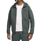 Veste De Survêtement Tech Fleece Full Zip - Vert/Noir - Jacket Textile