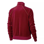 Nike W Nsw Chaqueta de chándal de terciopelo - Burdeos