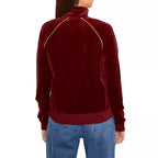 Nike W Nsw Chaqueta de chándal de terciopelo - Burdeos