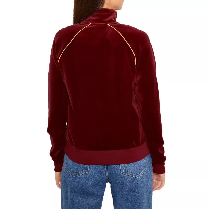 Nike W Nsw Chaqueta de chándal de terciopelo - Burdeos