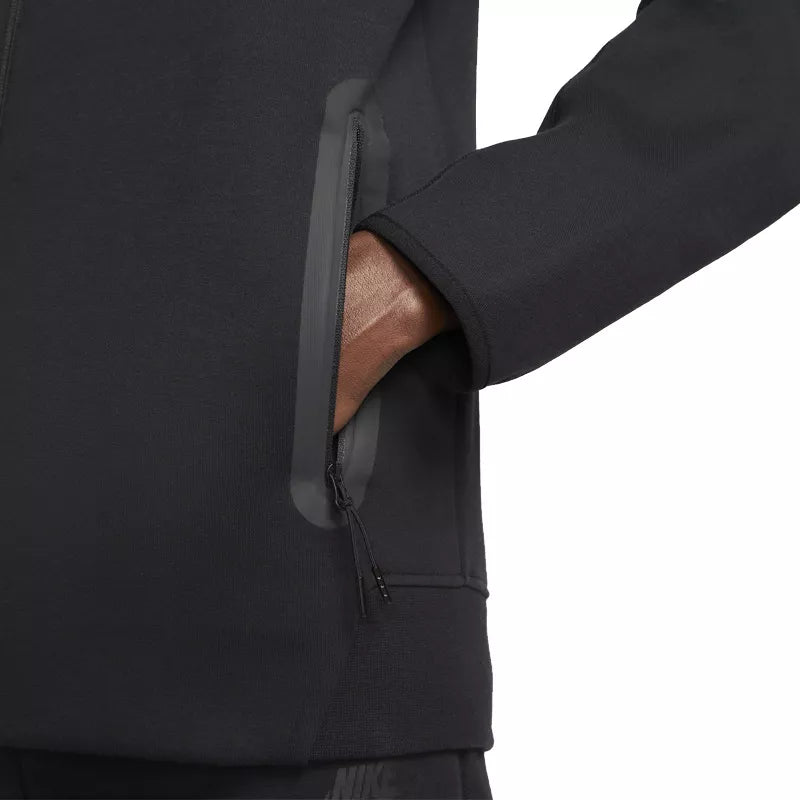 Tech Fleece Full Zip Tracksuit Jacket - Black