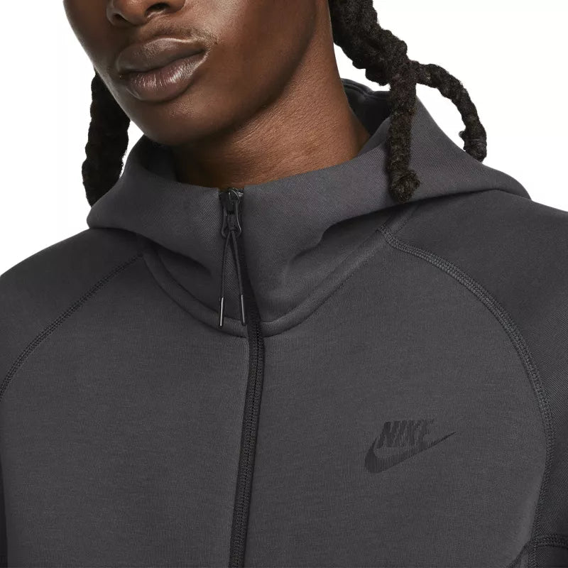 Chaqueta deportiva Tech Fleece con cremallera completa - Gris