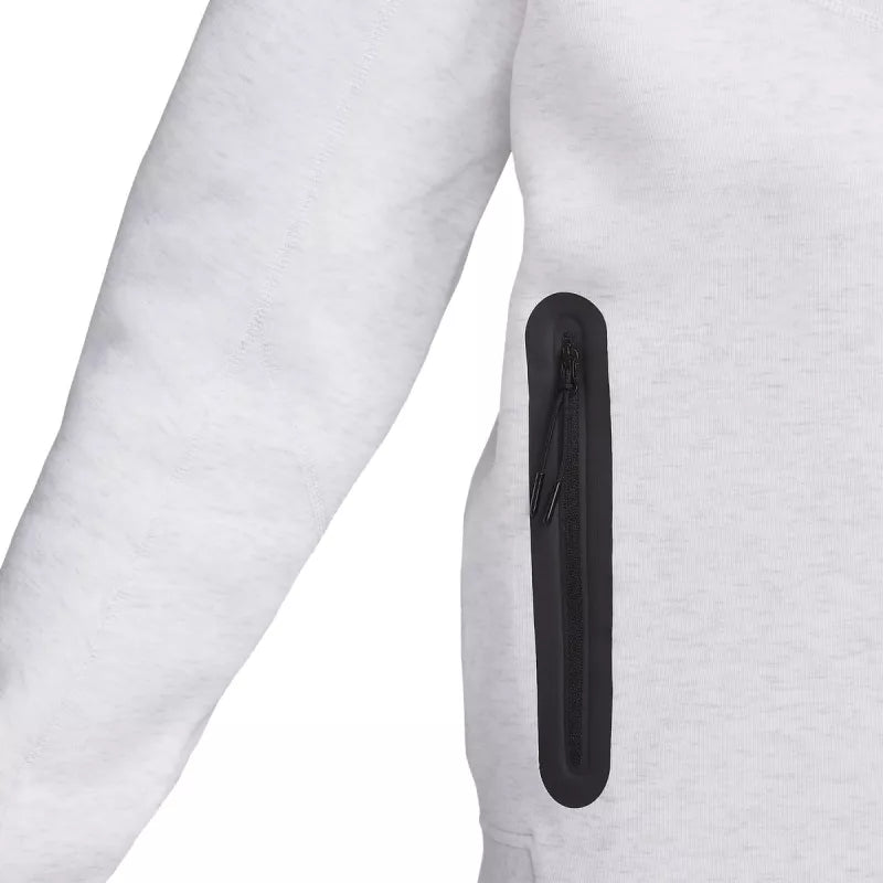 Veste De Survêtement Tech Fleece Full Zip - Gris Et Blanc