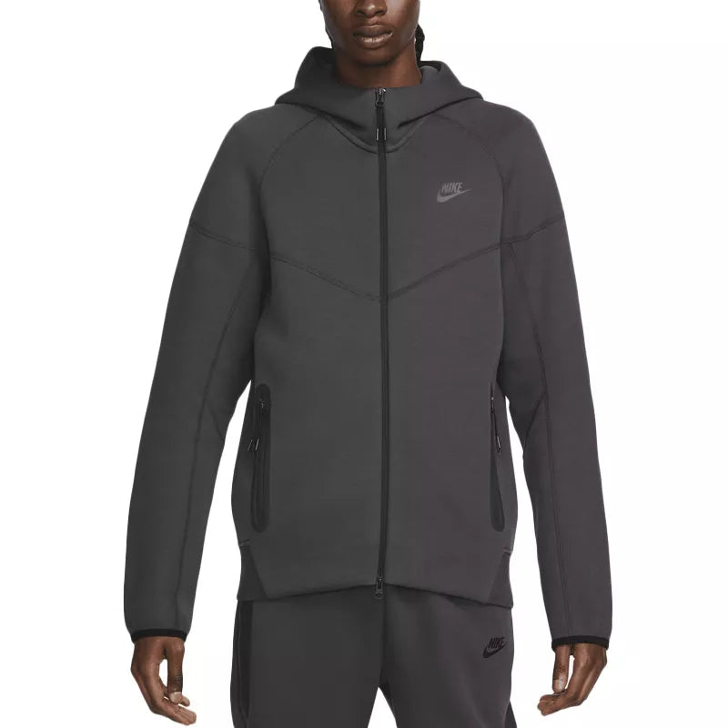 Chaqueta deportiva Tech Fleece con cremallera completa - Gris