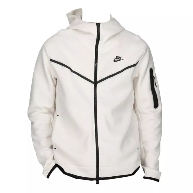 Tech Fleece Full Zip Track Jacket - White