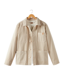 veste de travail en twill beige - packshot