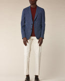 Fursac - Chaqueta de algodón elástico - Indigo - Hombre
