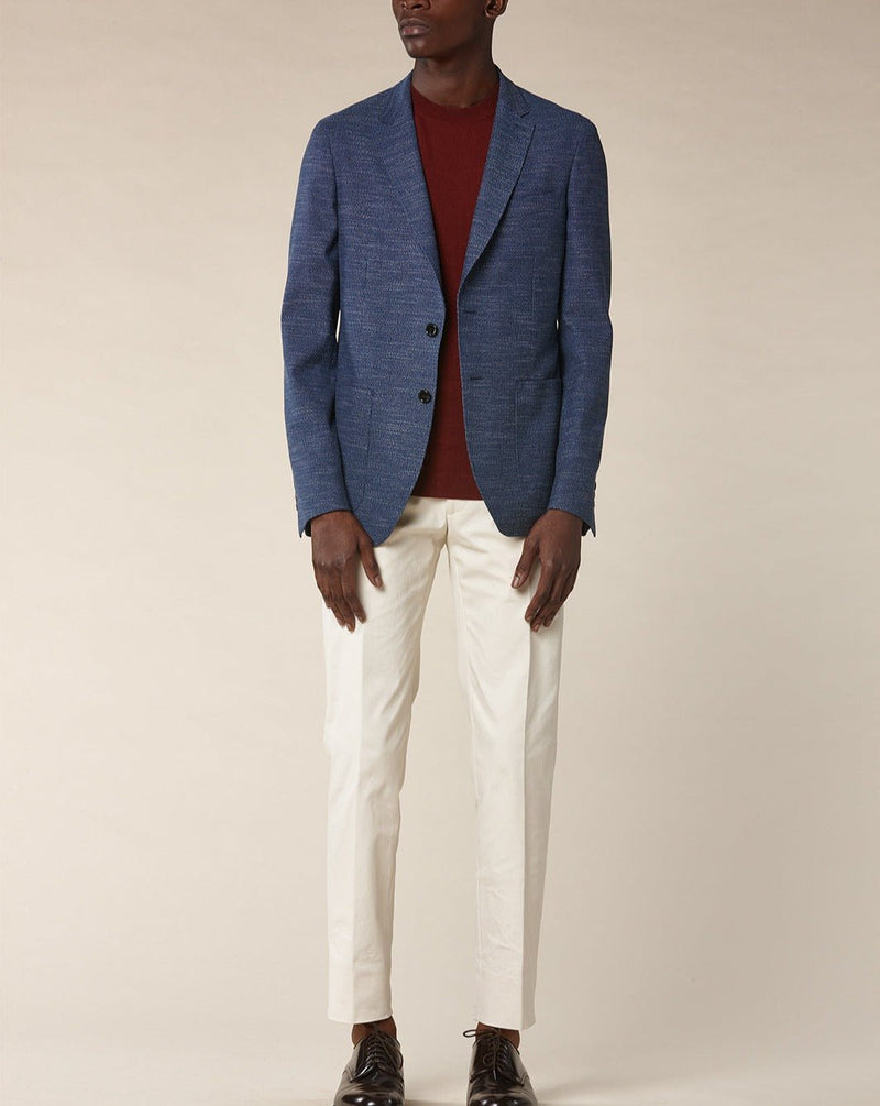 Fursac - Chaqueta de algodón elástico - Indigo - Hombre