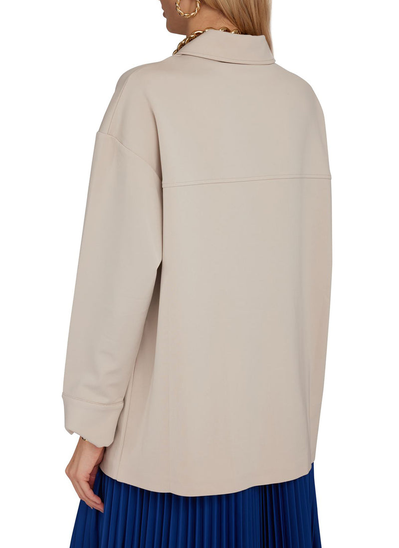 Max Mara - Veste En Crepe De Viscose Eraclea - Leisure - White - Femme