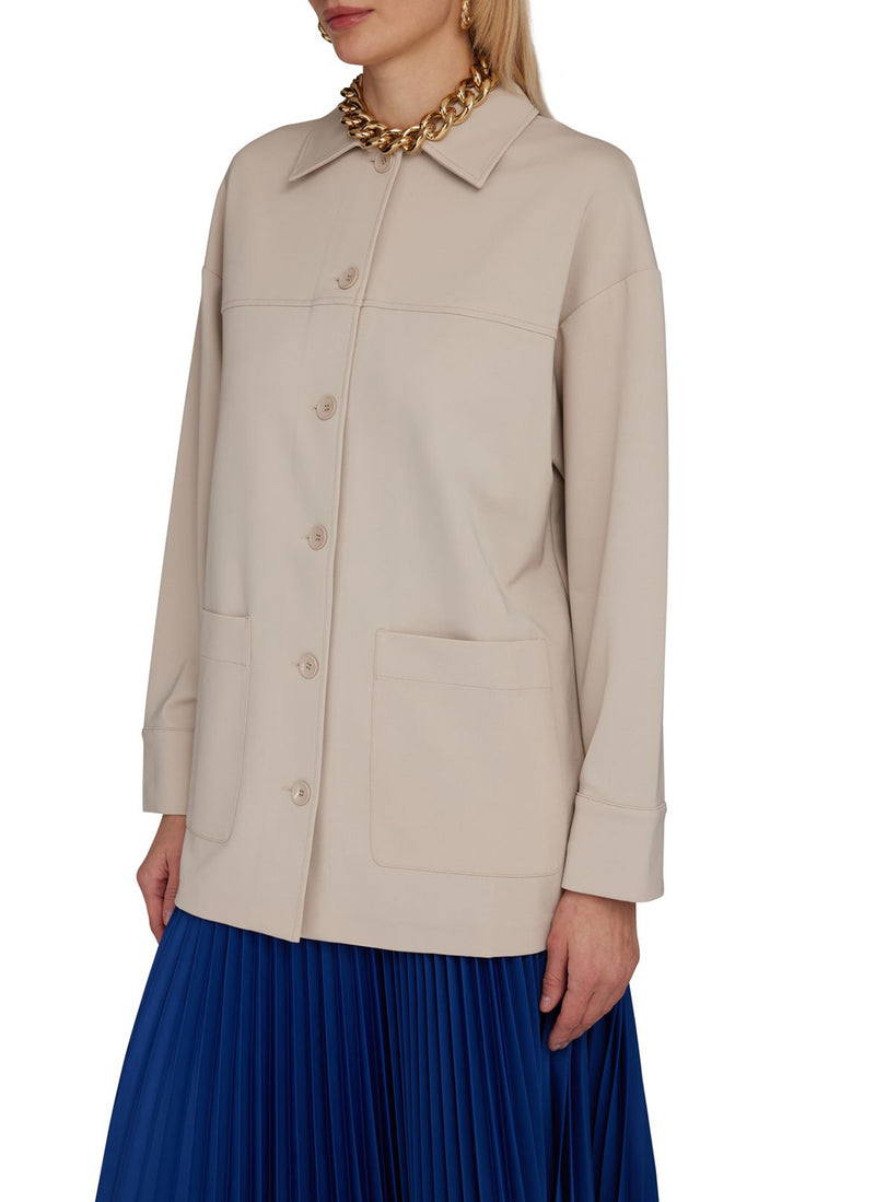 Max Mara - Veste En Crepe De Viscose Eraclea - Leisure - White - Femme