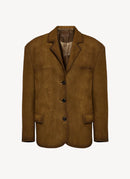 Prada - Veste En Daim - Brown - Homme