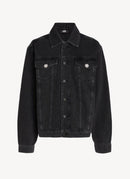 Karl Lagerfeld - Veste En Jean Festive Graffiti - Dark Grey Denim - Femme