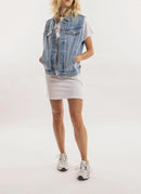 Karl Lagerfeld - Veste En Jean Oversize - Bleu Denim - Femme