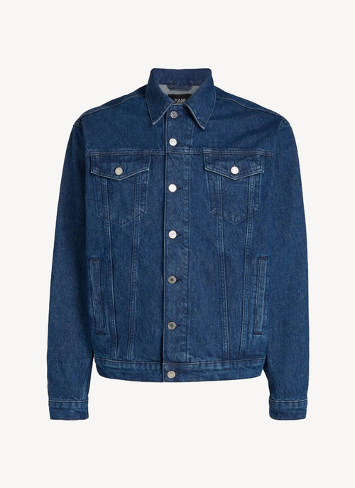 Karl Lagerfeld - Veste En Jean Signature - Bleu Denim - Homme