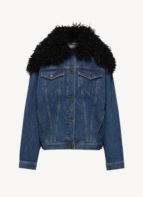 David Koma - Veste En Jean - Bright Blue - Femme