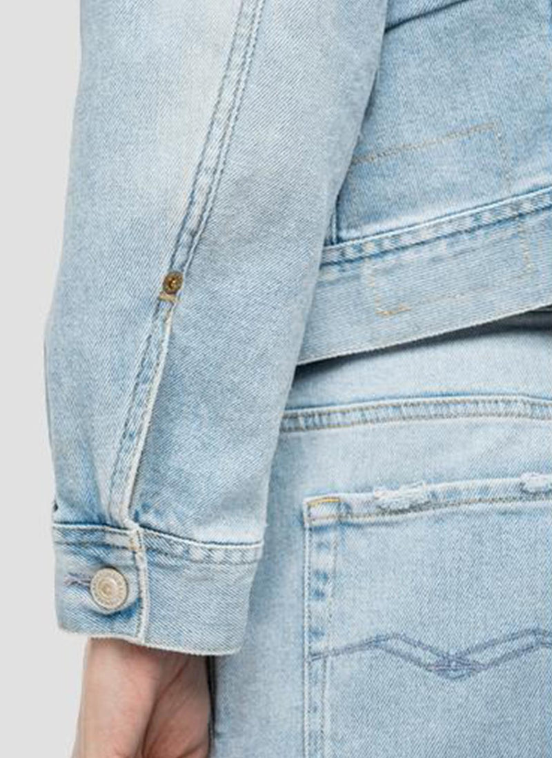 Replay - Veste En Jean - Light Blue - Femme