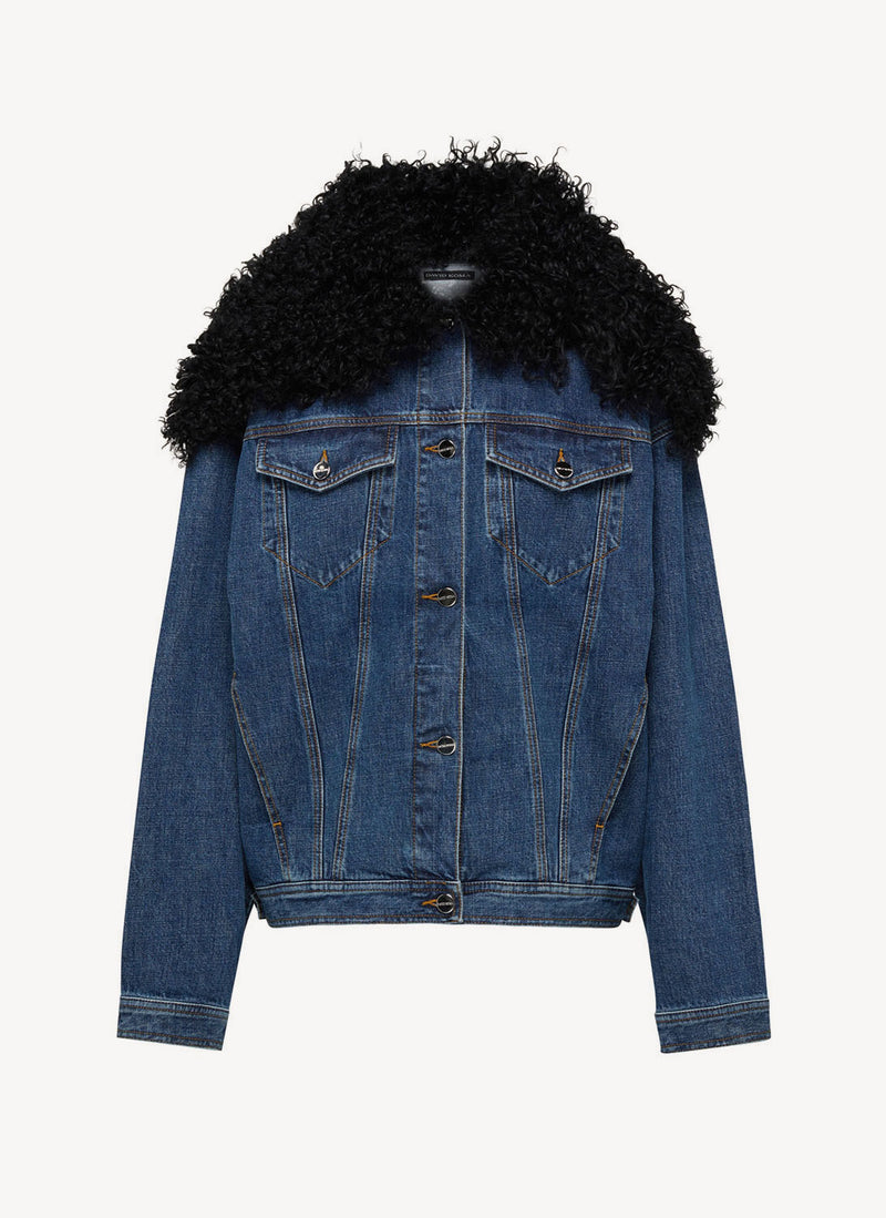 David Koma - Veste En Jean - Bright Blue - Femme