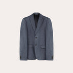 Chaqueta de Lino Azul Pulga