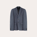 Veste En Lin Bleu Pucé