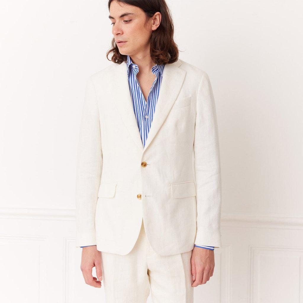 Veste En Lin Écrue