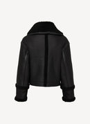 Victoria Beckham - Veste En Shearling - Black - Femme