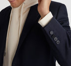 The Kooples - Veste Épaisse Bleu Marine Boutonnée - Homme