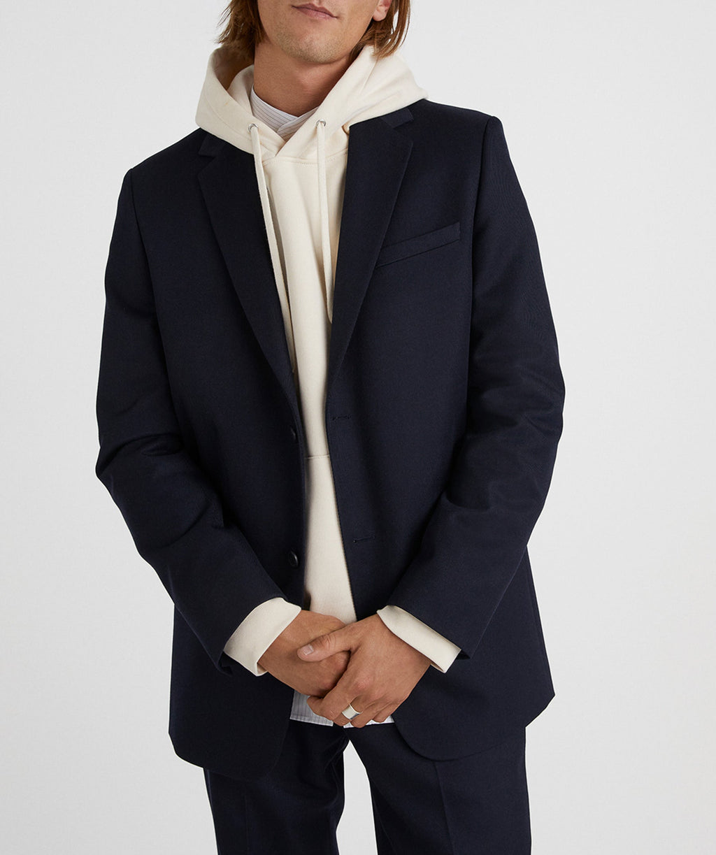 The Kooples - Veste Épaisse Bleu Marine Boutonnée - Homme
