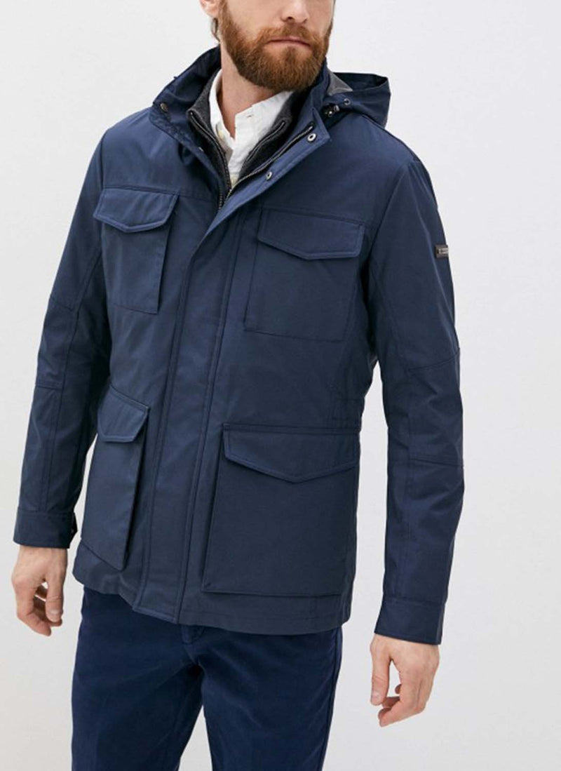 Hackett - Veste Field Wzipout - 5Gflt Navy - Homme