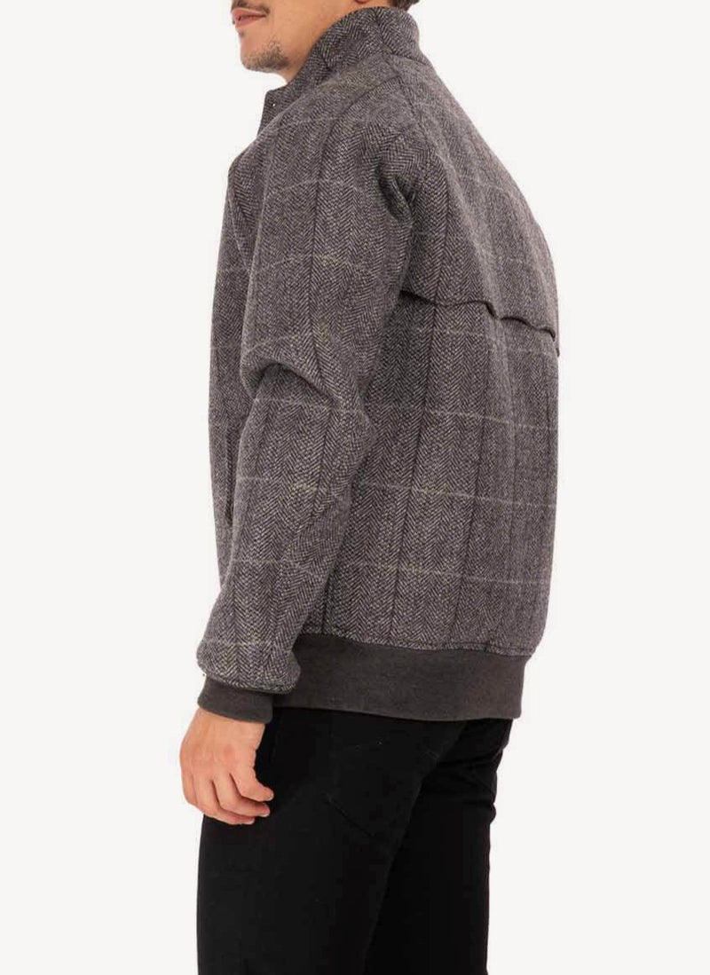 Baracuta - Veste G9 Woolen - Grey Check - Homme