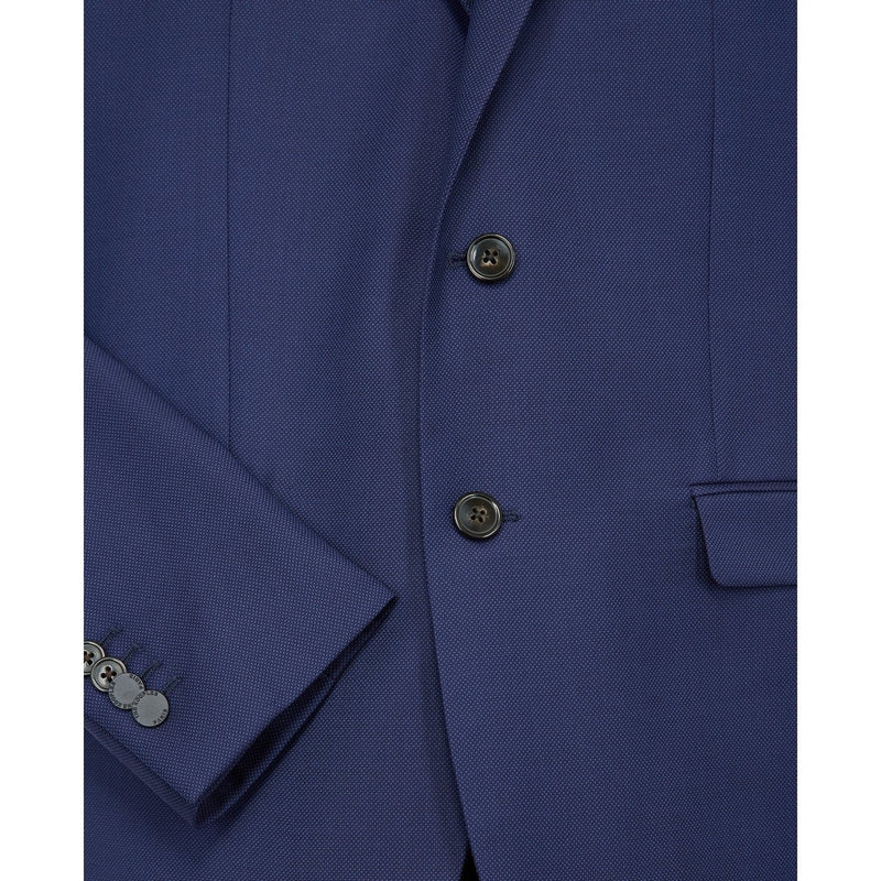 Veste Habillée Laine Bleue Slim - Homme