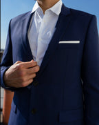 The Kooples - Chaqueta de Traje Lana Azul Slim - Hombre