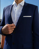 Veste Habillée Laine Bleue Slim - Homme