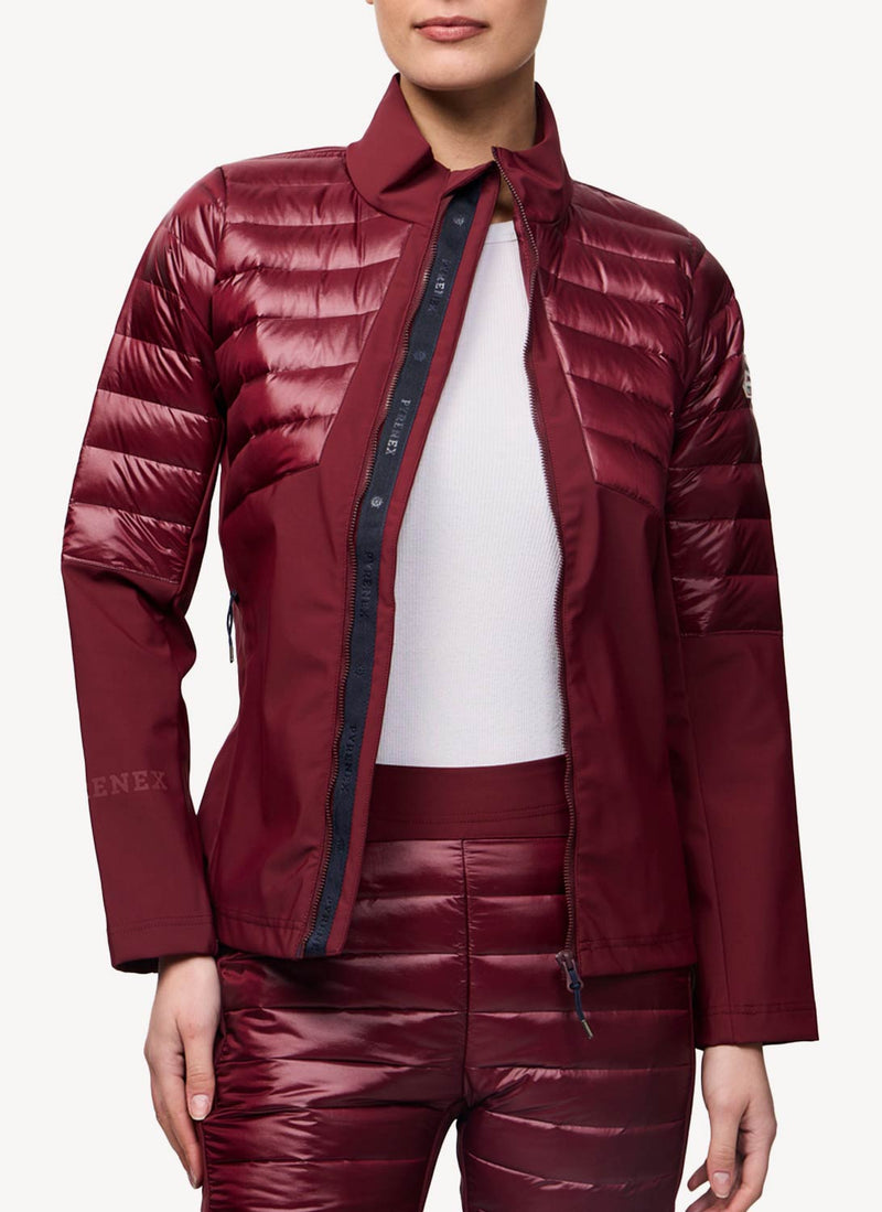 Pyrenex - Veste Hybrid Sc - Bordeaux - Femme