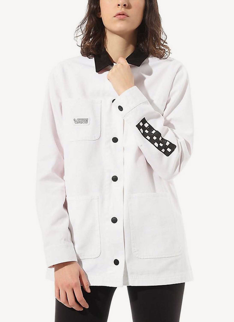 Vans - Veste Make Me Your Own Drill - White - Femme