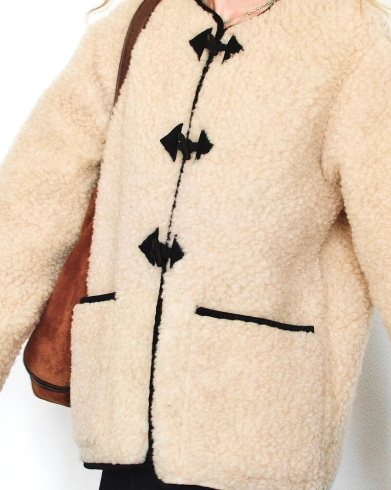 Veste En Laine Oslo - Beige - Femme