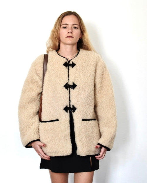 Veste En Laine Oslo - Beige - Femme