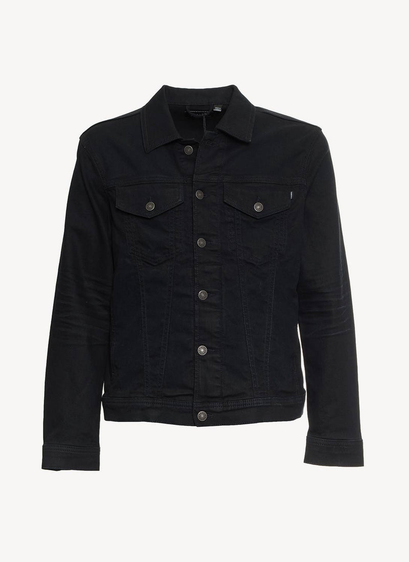 Diesel - Veste Nhill - Noir Gris Denim - Homme