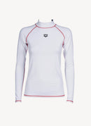 Arena - Tee-Shirt Lycra Rash - Blanc - Femme