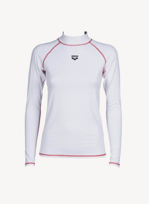 Arena - Tee-Shirt Lycra Rash - Blanc - Femme