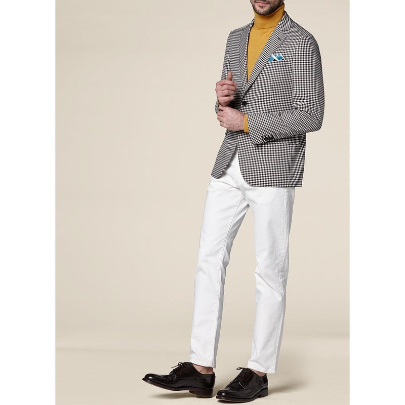 Fursac - Veste En Laine À Carreaux Vichy - Chocolat - Homme