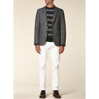 Fursac - Chaqueta Slim Fit - Gris Medio, Natté Tweed