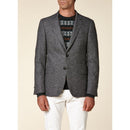 Fursac - Chaqueta Slim Fit - Gris Medio, Natté Tweed